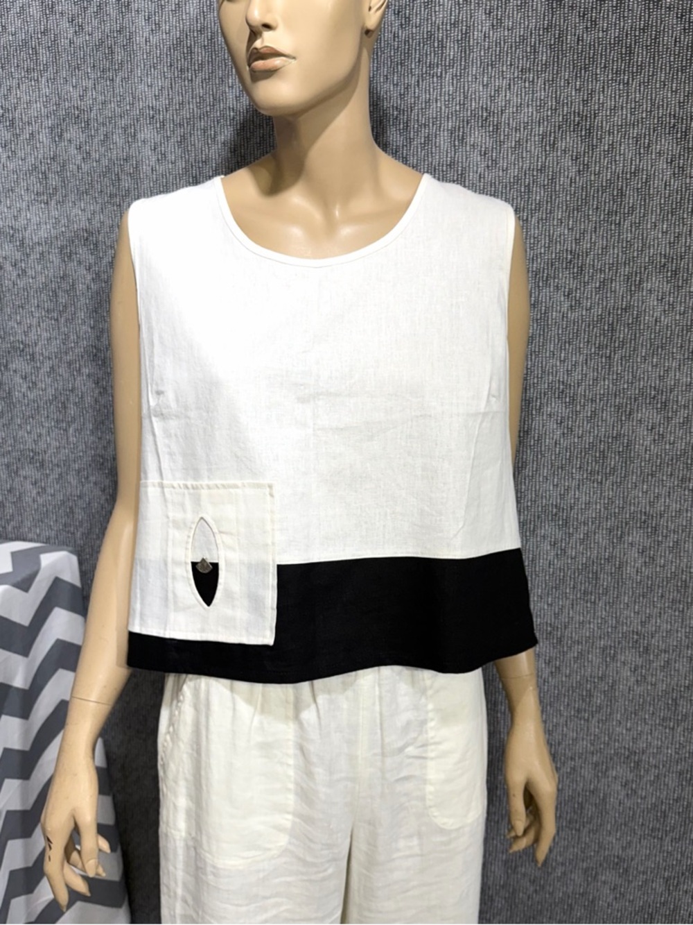 Neslay Linen Modern Top